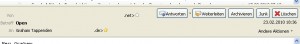Mozilla Thunderbird 3.x - unten